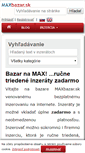 Mobile Screenshot of maxbazar.sk